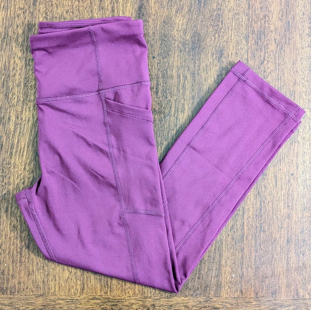 XSmall Women's Active Performance High Waisted Capri Leggings, New Without Tag